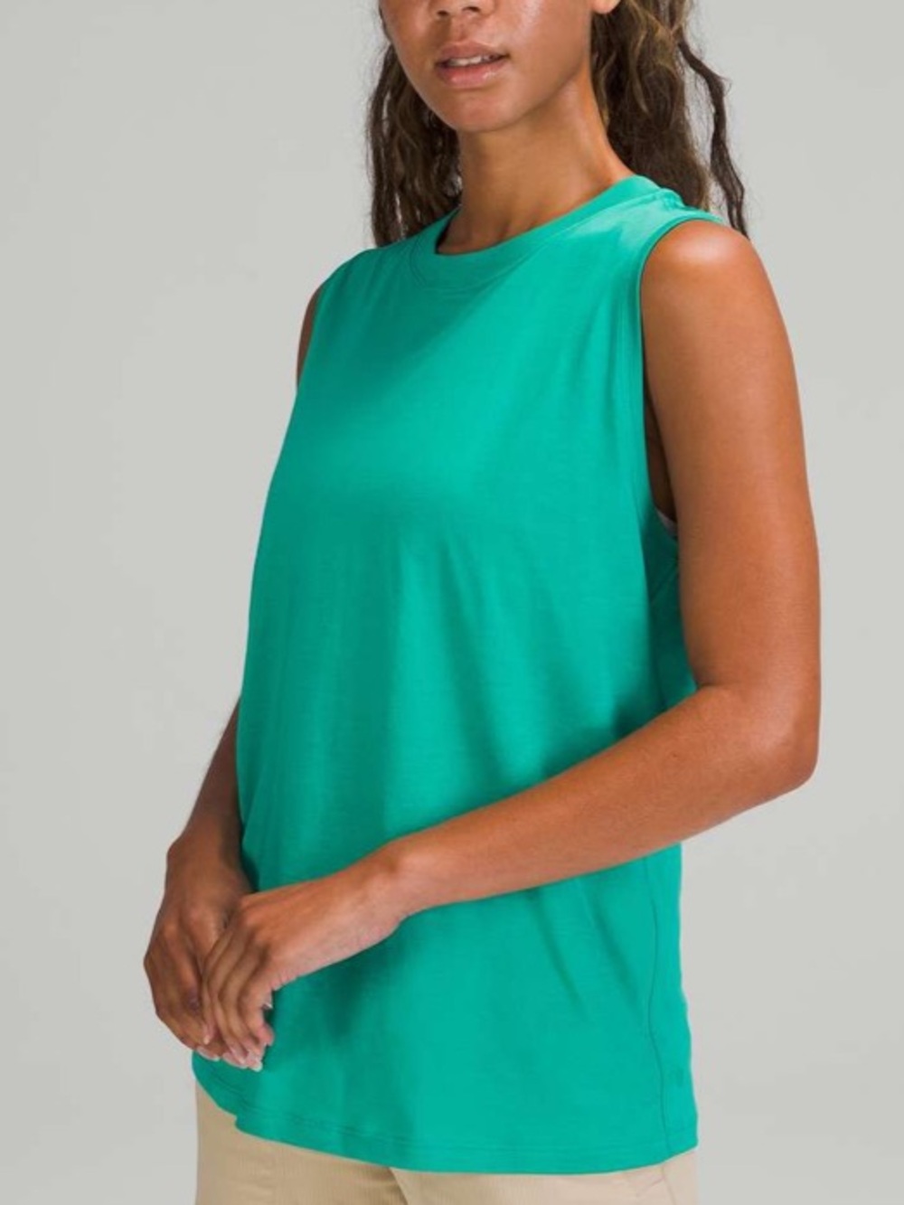 Lululemon/All Yours/Cotton Blend Tank/Maldives Green/Sz 8/Good